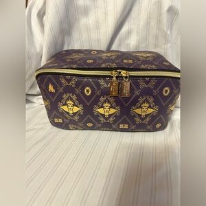 Disney Purple and Gold Cosmetic Bag